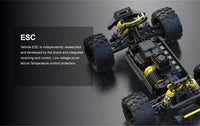 JIUSI PT14R MT14R 1/14 4WD RC Car 80km/h Brushless 2.4G Remote Control Racing Car High Speed Off-road RC Truck 3S 35C 2200mAh