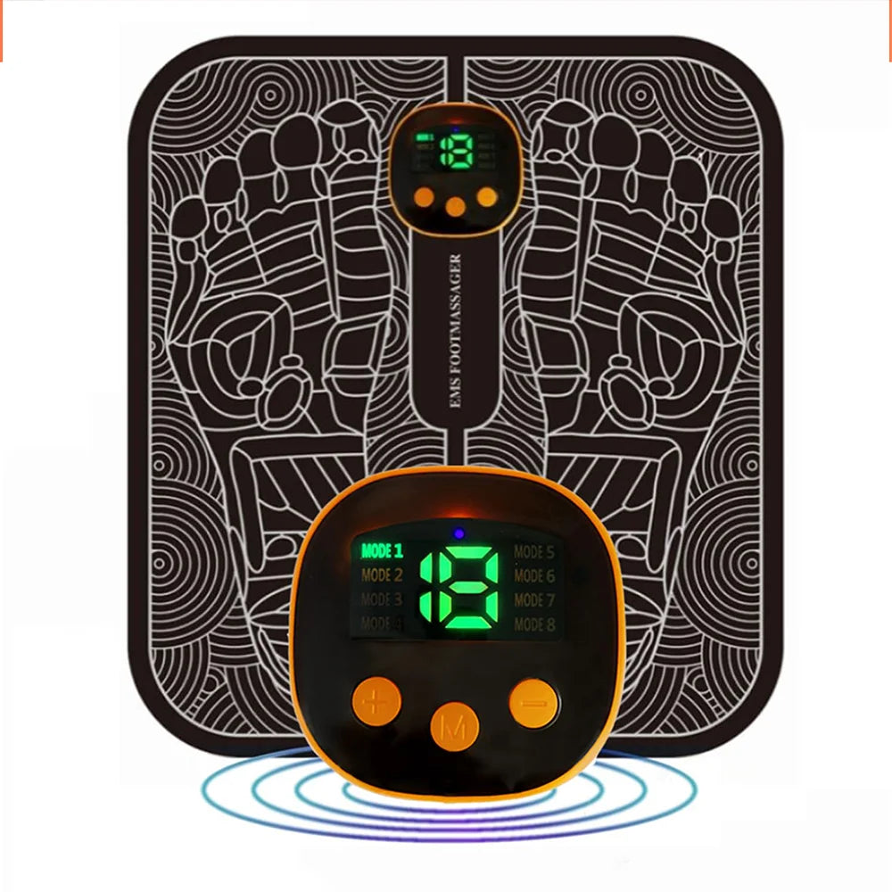 EMS Massage foot pad Pulse Therapy Micro Current foot Massager to Alleviate Fatigue USB Charging Model