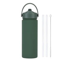 Insulated Water Bottle 500ml Custom Text/Logo - 304 Steel, 24H Cold, Office & Gym Essentials