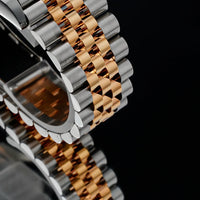 Eniton 36mm Men's Stainless Steel Watch with Peacock Stone Tiger Eye Dial NH35 Movement Mechanical Watch