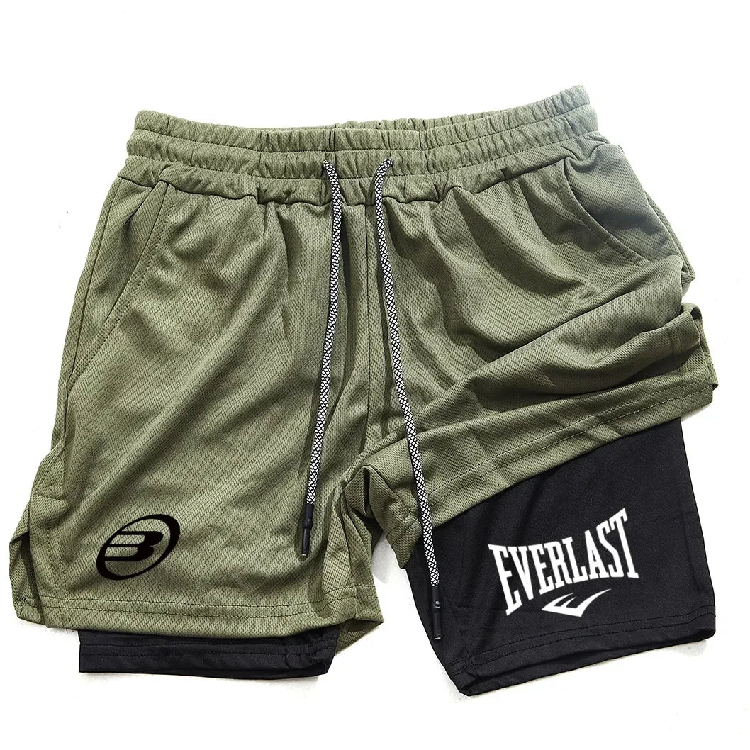 Men's fashionable shorts - Summer comfortable quick-drying sportswear - Men's dual-purpose shorts for fitness and jogging