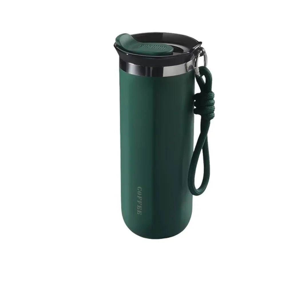 Portable 350ML/500ML Stainless Steel Insulated Cup Leak-Proof with Lid Vacuum Flask Double Wall Water Cup Commute Use