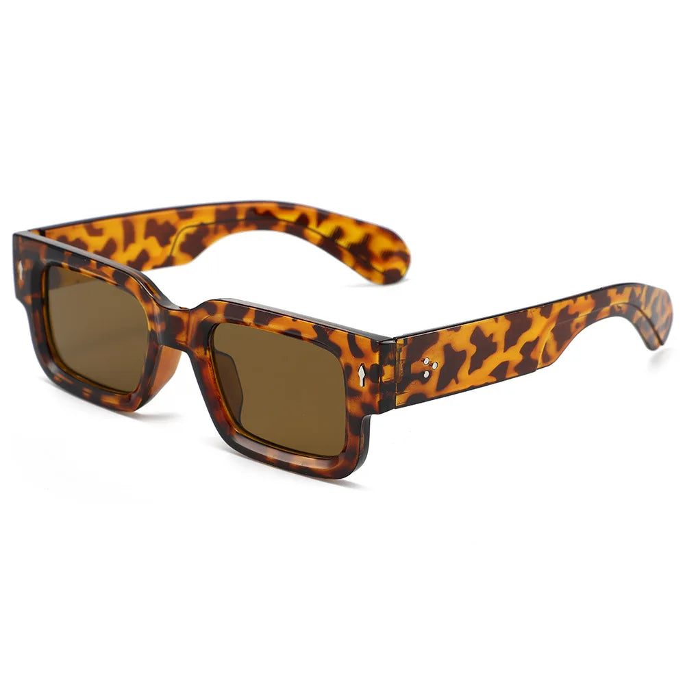 1PC Unisex Retro Square Sunglasses Classic UV Protection Plastic Frame Shades for Outdoor Travel Driving