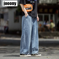 Men's Jeans Hip Hop Streetwear Skateboard Neutral Denim Trousers Men Jeans Wide Leg Denim Cargo Jean Pants Loose Straight Baggy