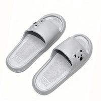 Summer Cartoon Bear Indoor Slippers for Women Lightweight Soft EVA Slides Woman Comfort Home Bathroom Non Slip Slippers