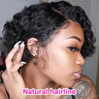 13X4 Jerry Curly Lace Front Wig 99J Wave Lace Closure Wig Glueless Human Hair For Women HD Preplucked Side Part Lace Front Wig