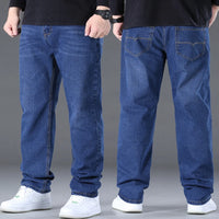 Jeans for Men Big Size 28-50 Denim Fabric Large Size Pants for Fat People 45-150kg Jeans Hombre Wide Leg Jeans Pantalon Homme