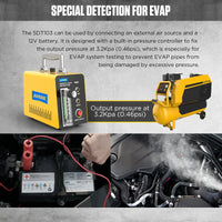 AUTOOL Car Smoke Leak Detector Smoking Generator Automotive Pipe Leakage Analyzer Vacuum Leakage Diagnostic Tool SDT103 *