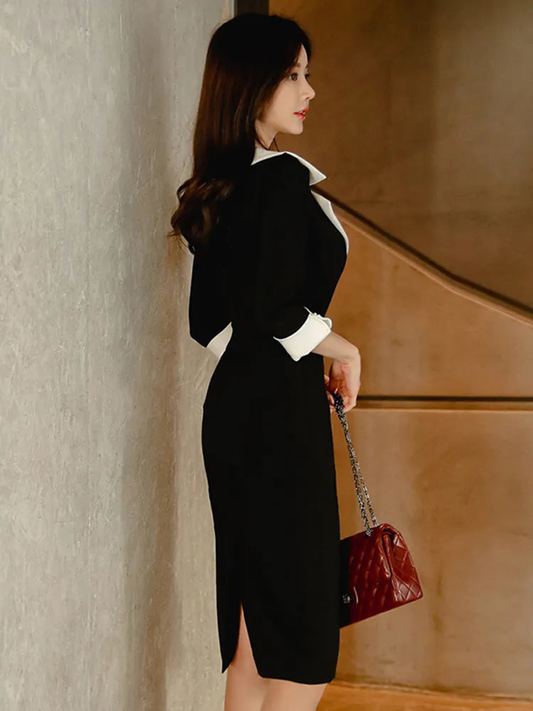 New Fashion Elegant Office Lady Women Dress Sexy Retro Casual Turn-Dow Mega Mart Center New Fashion Elegant Office Lady Women Dress Sexy Retro Casual Turn-Dow Mega Mart Center