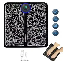EMS Foot Massager Pad USB Rechargeabl Reflexology Foot Acupoint Massage Muscle Stimulation Improve Blood Circulation Relief Pain