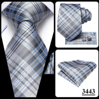 Hi-Tie Champagne Floral Paisley Silk Elegant Tie For Men Groom Wedding Men Necktie Pocket Square Cufflink Accessory Wholesale