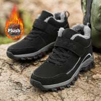 Women's winter velvet warm and thick mother's shoes snow boots sports and leisure middle-aged and elderly walking shoes anti sli