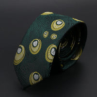 New Men Ties Solid Color Stripe Print Floral 6cm Jacquard Business Neckties Narrow Skinny Tie Wedding Prom Daily Wear Accessory