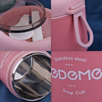 Insulated Lunch Box, Food Container, Stainless Steel Vacuum Cup, Soup Cup, Insulated Bento, Food Thermos With Spoon