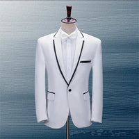 New Men Luxury Patchwork Suit Single Button Flower Jacket Fashion Singer Host Pianist Stage Performance Blazers Coats