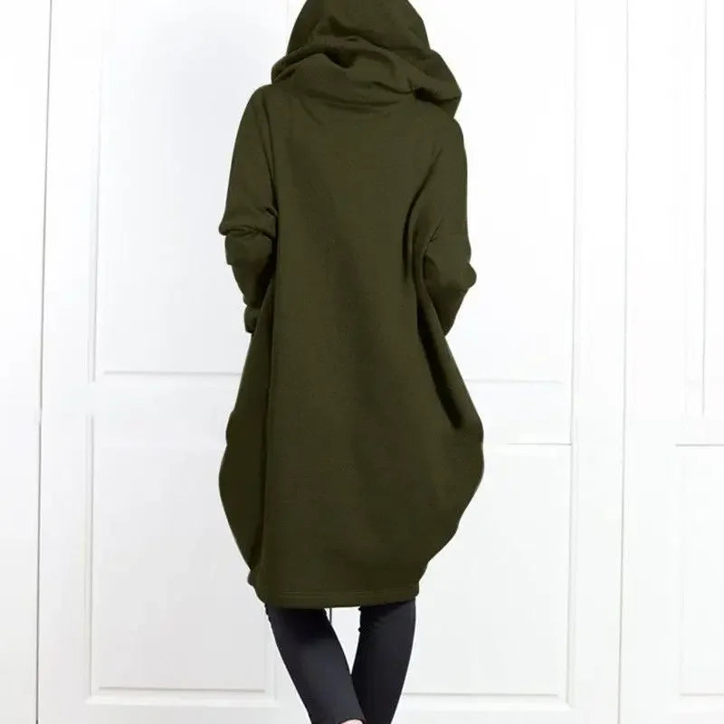 Hoodies Baggy Hooded Sweatshirt for Women Full Zip Up Woman Tops With Zipper New In Loose Harajuku Fashion Outerwears M E Basic