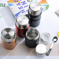 Stainless Steel Insulation Lunch Box Soup with Spoon Containers Thermo Mug Thermo Cup 500ML 750ML Vacuum Flasks Thermosbeker