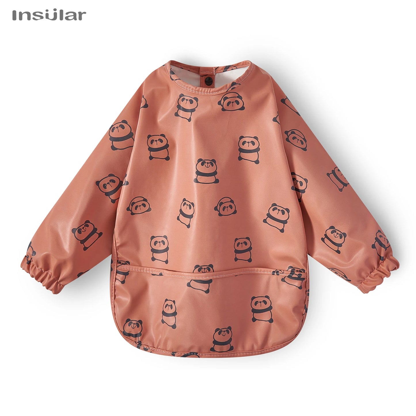 New Baby Bib with Pocket for Feeding Accessories Bibs for Children Waterproof Long Sleeve Bibs Aprons with Long Sleeve