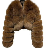 Warm Faux Fur Coats Women Short Overcoats Loose O Neck Long Sleeves Covered Button Straight Work Y2k Casual 2025 Autumn Winter