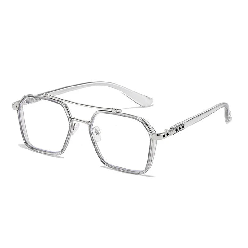 Eyliees Anti Blue Light Computer Myopia Glasses Women Men Ultralight Clear Round Nearsighted Eyeglasses Diopters 0 to-600 Unisex