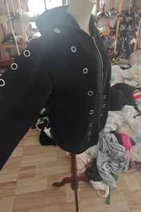 Weird Puss Y2K Hooded Crop Jacket Women Fall Hooded Metal Hollow Skinny Trend Simple Classic High Streetwear Casual Basis Coat