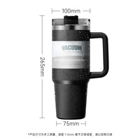40oz car cup, 304 stainless steel straw insulated cup, ice cream cup, car water cup