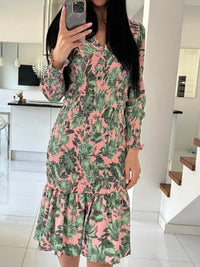 New In Summer Women's Dress Lantern Sleeve Printed Evening Women Dress Elegant Party Long Formal Occasion Dresses for Women 2023