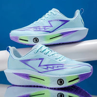 Men's Fashionable Casual Comfortable Sports Running Shoes - Breathable Fabric Upper, Non-Slip, Wear-Resistant, Shock-Absorbing Sole, Round-Toe Lace-Up Casual Running Shoes, Suitable for All Seasons