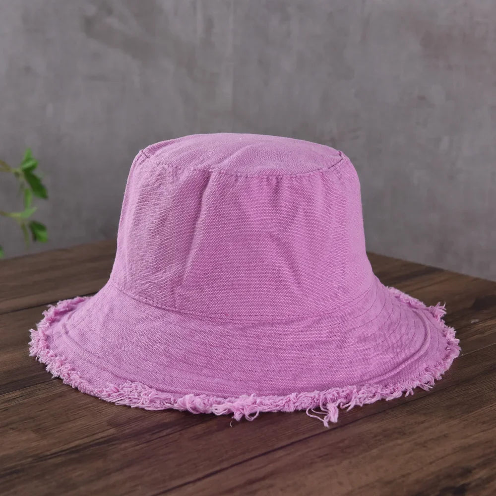 Fashion Foldable Burrs Bucket Hatsfor Women Men Beach Sun Visor UV Protection UPF 50+ Sun Hat Summer Large Wide Brim Panama Bob