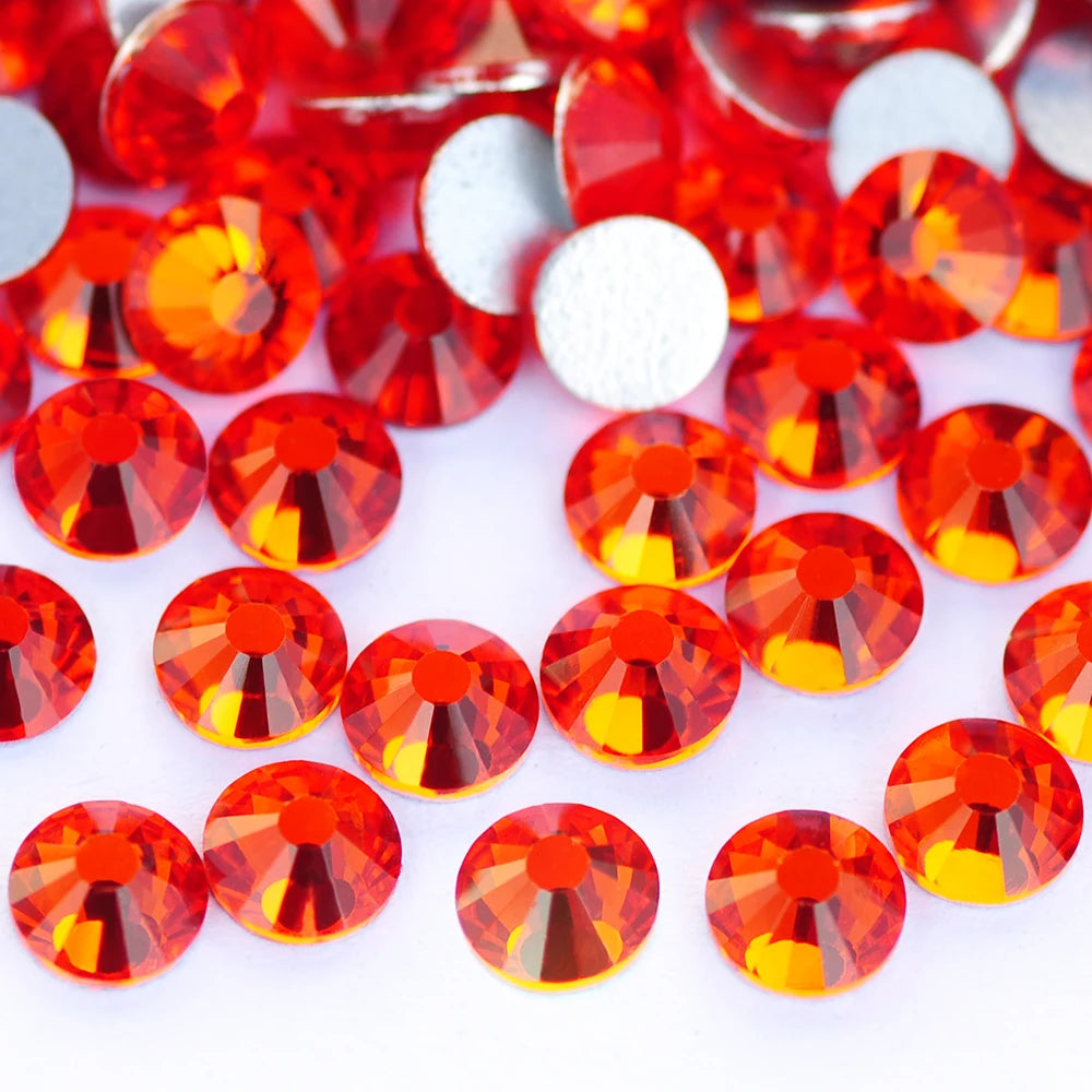 YANRUO 2058 Top Non Hotfix Flat Back Rhinestones Glass DIY Cold Fixation Nail Art Decorations Stones And Crystals Strass Crafts