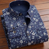 New Design Autumn Winter Warm Plaid Shirts for Men Evening Business Office High Quality Men's Winter Clothing Fashion Tops 2026