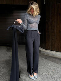 Women V-neck Lapel Belt Trench Coat Fashion Lace Up Full Sleeve Button Short Thin Windbreak 2025 New Lady Daily Street Outerwear