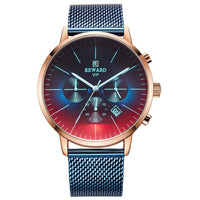 2023 New Fashion Color Bright Glass Watch Men Top Luxury Brand Chronograph Men