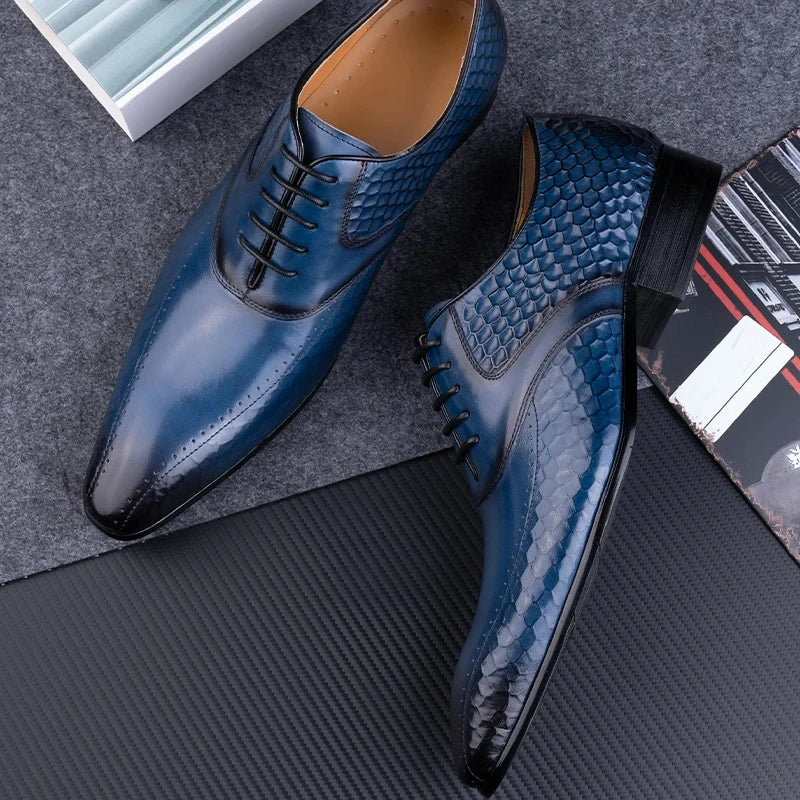 Factory Wholesale Men Leather Shoes Luxury Dress Office Wedding Party Suits Matching Footwear Handmade Fashion Business Man shoe