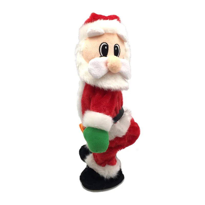 Christmas electric Santa Claus toys, dynamic hip shaking music, electric doll toys, Christmas decorations Christmas