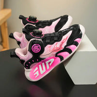 A pair of children's four-season leather basketball shoes, soft and comfortable multi-color sneakers, sizes 31-40，KT-NB-2507