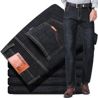 Jeans Men Autumn and Winter New Elastic Business Men's Pants Youth Men Straight Man Men's Adult Seasons A Comfortable Gentleman