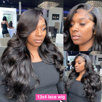 200 Density Body Wave Transparent 13x4 Lace Front Human Hair Wigs 28 30 Inch Water Wave Remy HD 4x4 Frontal Wig For Black Women