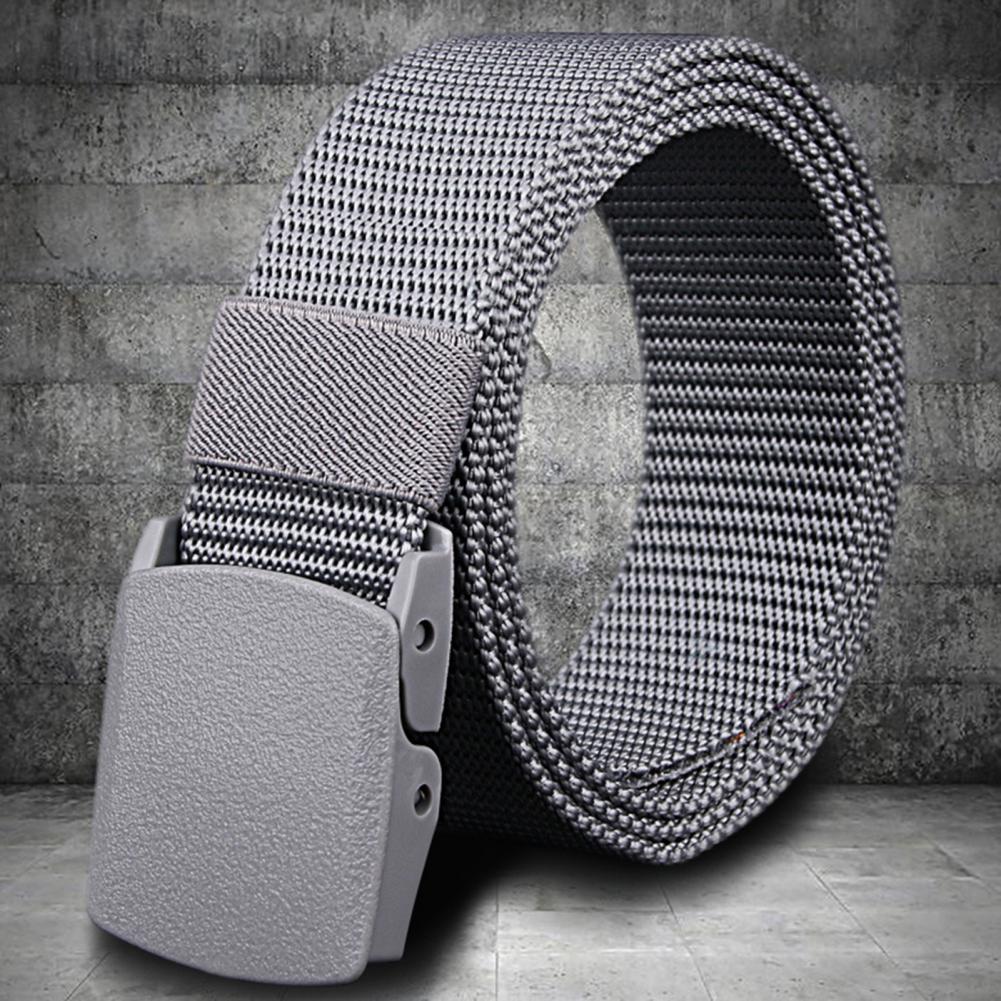 125cm Men Military Nylon Belt Adjustable Exquisite Buckle Men Lightweight All Match Waist Belt