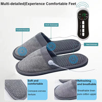 EMS Foot Massager Slippers Electric Feet Massage Shoes with Remote Control Pulse Muscle Stimulator Foot Massager to Relieve Pain