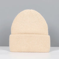 Winter Hats For Women Rabbit Fur Beanie Hat Woman Knitted Skullies Beanies Solid Wool Soft Autumn Winter Cashmere Caps Bonnet