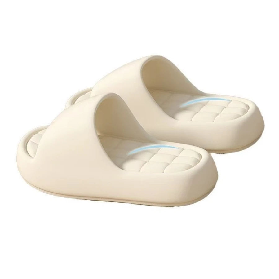 Women's Slippers Cool Summer Soft Sole Fashion Indoor Non Slip Open Toed Breathable House Comfy Men Bedroom Shoes