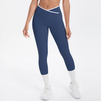 Women Cross High Waisted Sports Suit Breathable Fitness Running Workout Yoga Set Casual Pilates Sportwear Leggings