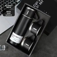 304 stainless steel insulated cup, three-lid business gift cup, gift box water cup
