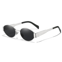 New Sunglasses For Women And Men UV400 Sun Glasses Alloy Oval Eyewear