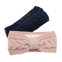 Winter Knitted Headbands for Women Warm Woolen Knitting Ear Warmer Cross Knot Turban Headwear Girls Hair Band Hair Accessories