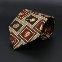 Vintage Men's Tie Geometry Paisley Khaki Blue Necktie Soft Chic Bohemian Print 9cm Ties For Men Wedding Business Daily Accessory