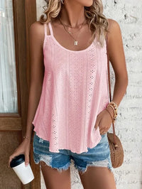 Large Big 5xl Women Leisure Simple Boho Camis Tops Women's Hollow Out Top Pullovers New Summer Casual Beach Shirts Clothing