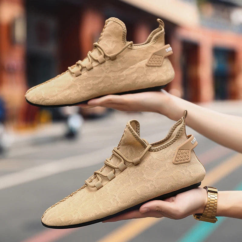 YRZL Fashion Summer Shoes Soft Comfortable Breathable Shoe for Man Shoes Men Trend Lightweight Outdoor Casual Walking Shoes