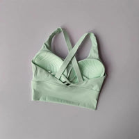Women's High-Intensity Shock-proof All-in-one Sports Bra for Running Yoga Fitness Professional Huddle Top for All Seasons